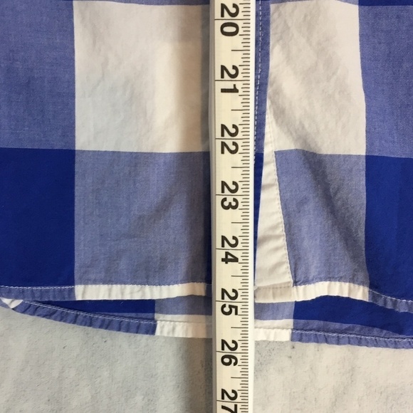 Tommy Hilfiger Classic Fit Shirt Womens Small Blue White Cotton Button Up Top - Picture 10 of 11